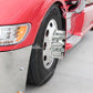 33mm X 4 1/4" Chrome Plastic Tall Cylinder Nut Cover Thread-on - 10034B