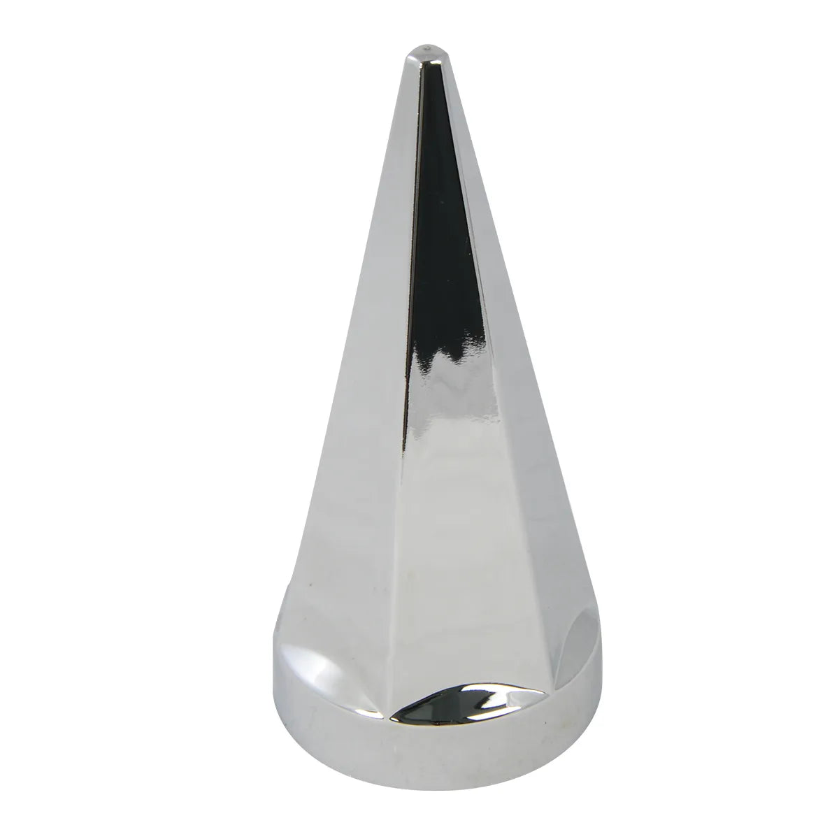 Hex Pyramid Style Chrome Plastic 33MM x 4-3/4 Inch Lug Nut cover Push-on - 10226