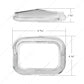 Rectangular Light Bezel with Visor - 10485