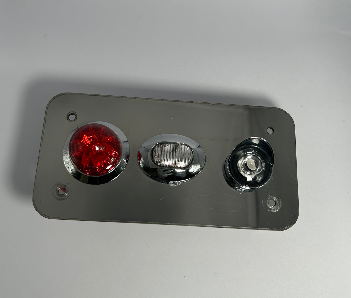 RZ-J3''X6'' 14 Gauge mirror finish 304 stainless steel watermelon light interior plate whit mounting holes
