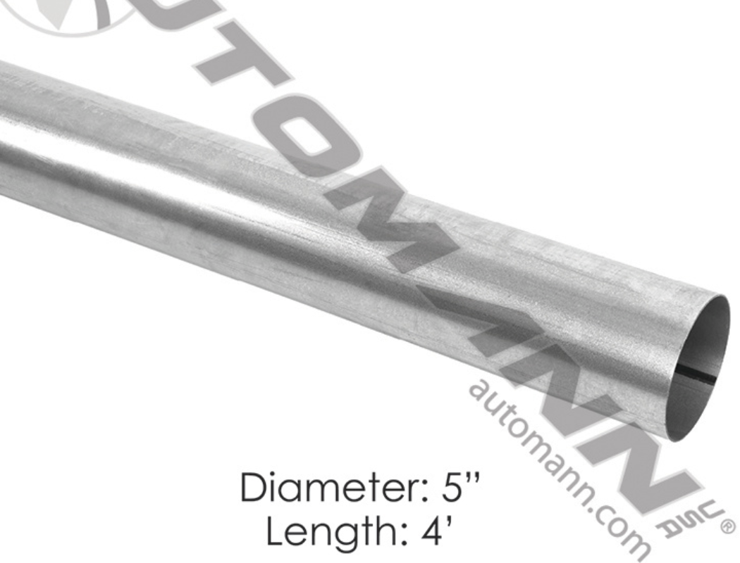 Straight Tubing 5in x 4ft Aluminized - 562.U7150-4A