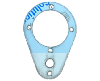 Stainless Plate for Kenworth Tear Drop Style Interior Dome Light - SS-1014