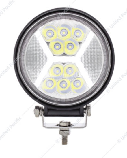 4.5" 24 High Power LED Work Light with "X" White Light Guide - 36457