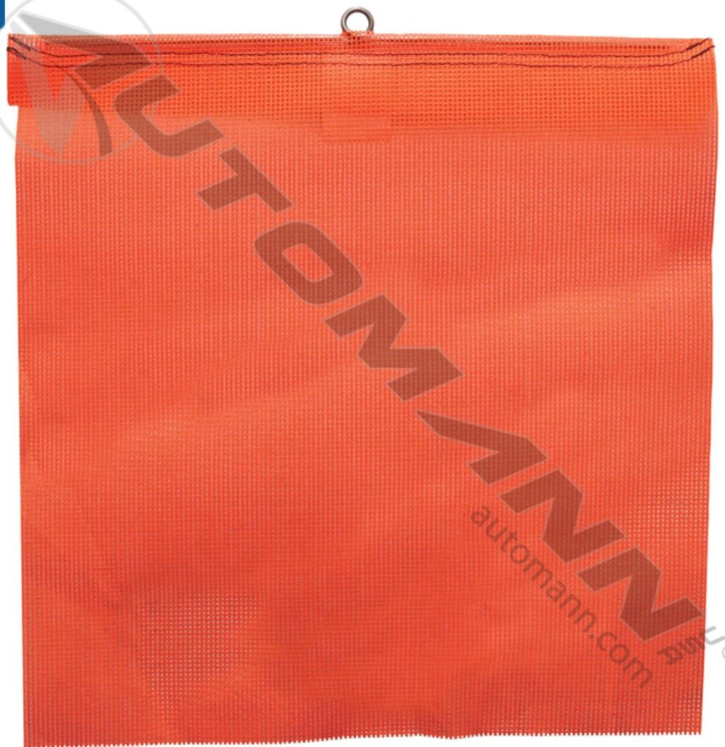Flag with Wire Loop Orange Mesh 16" x 16" - 571.SF168WL