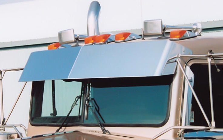 12" Blind Mount Drop Visor for Flat Windshield 1999-2005 KW trucks - 45530