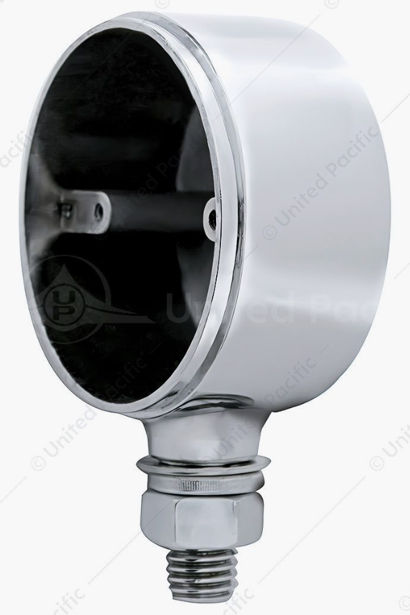 Chrome Die Cast Single Face Light Housing Only - 30929