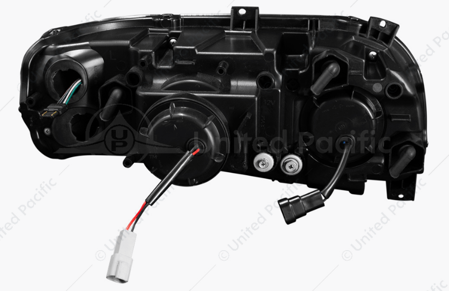 Chrome Projection Headlight With LED Turn Signal & Light Bar For 2008-2024 Peterbilt 389-Driver - 32916
