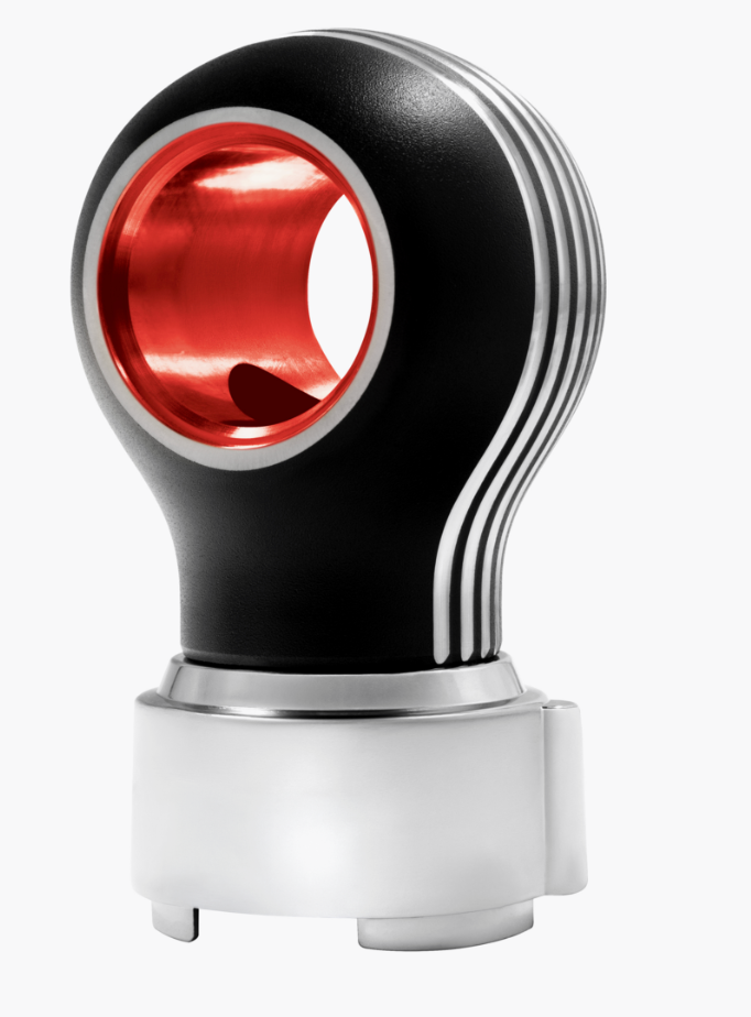 Thread-On Matte Black Carolina Gearshift Knob With LED 9/10 Speed Adapter-Red LED - 71227