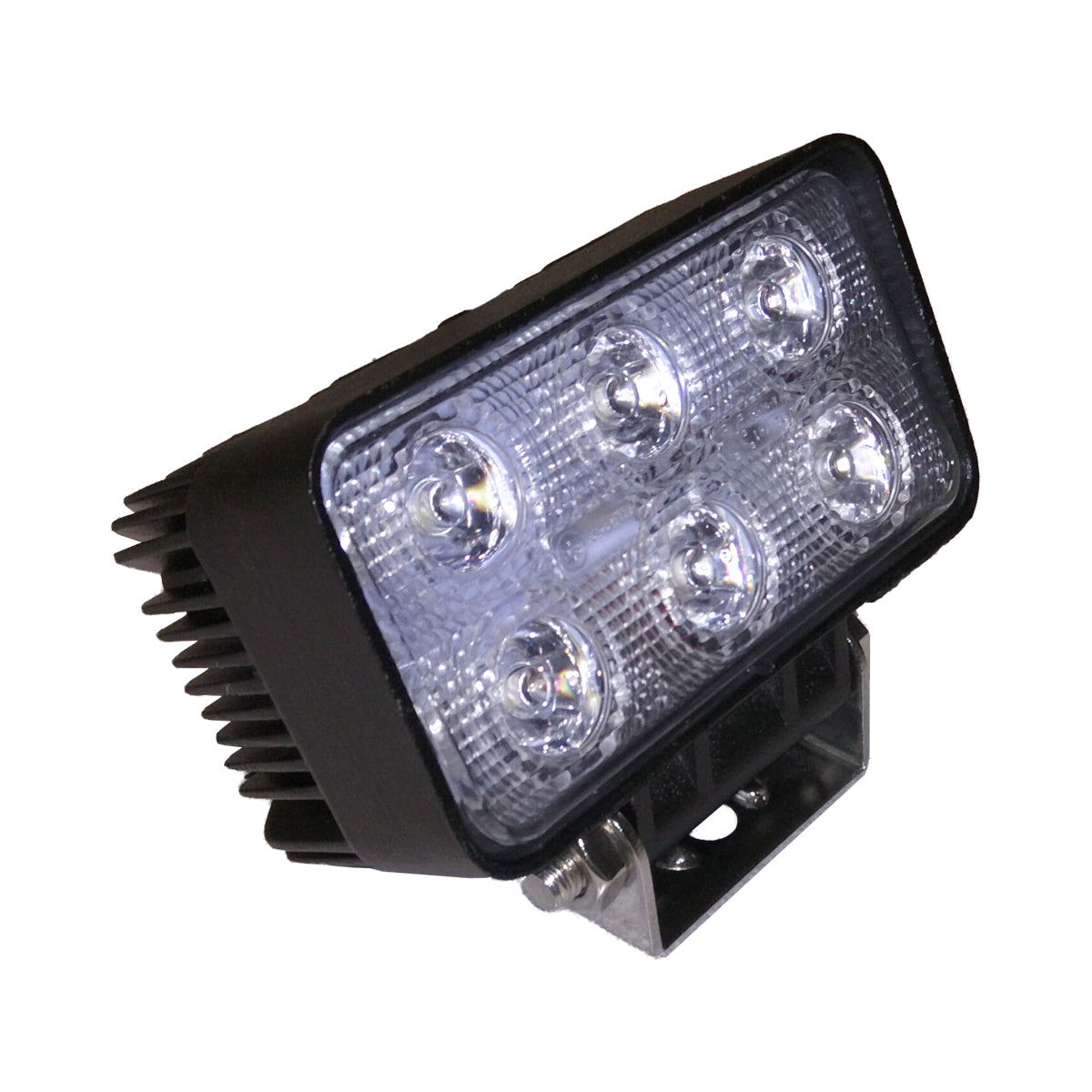 2” x 4” Rectangular 6 Diode LED Work Light, 1200 Lumen Flood Beam - MTLW52040-6