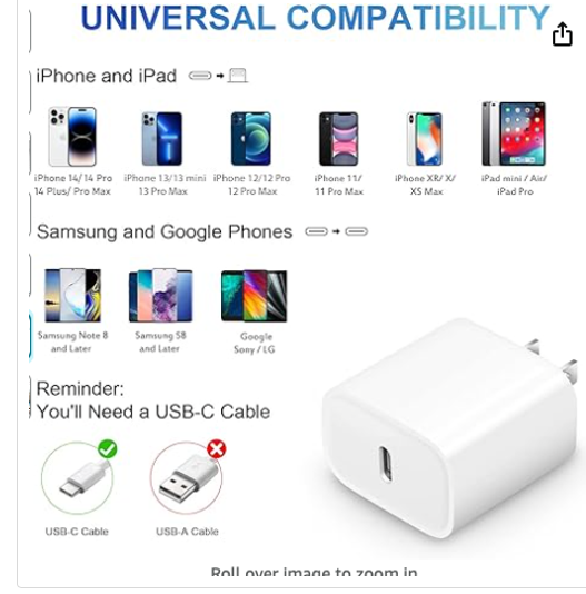 IPhone Fast charger USB C Wall Charger - X0035OJ1ZJ