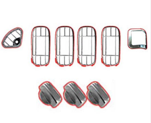 Peterbilt 2006 and Newer Vent Trim Dash Kit - 0739-PB06-2