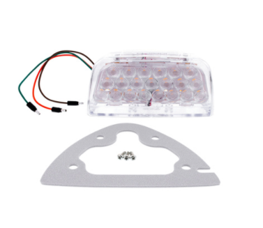 31 LED Turn Signal Light For 1987-2007 Peterbilt 379 Amber/Clear Lens - 38553