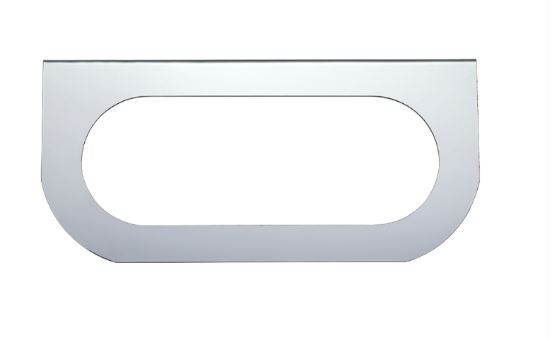 Stainless Steel Light Brackets One Oval Light Cut Out - 20401