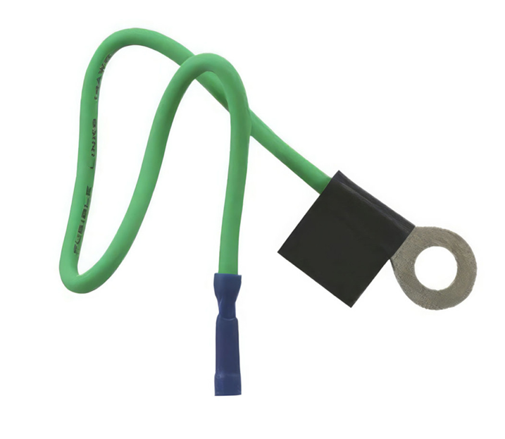 Fusible Link Wire - 14 AWG, Green W/ 5/16" Stud, (1) 10.5" PC - 98130