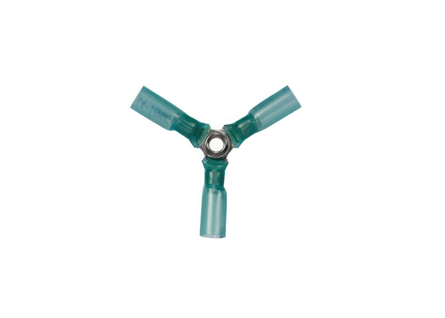 22-18 AWG 3-Way (Y) CS Heat Shrink Connector - Red, 5 PCS 98160