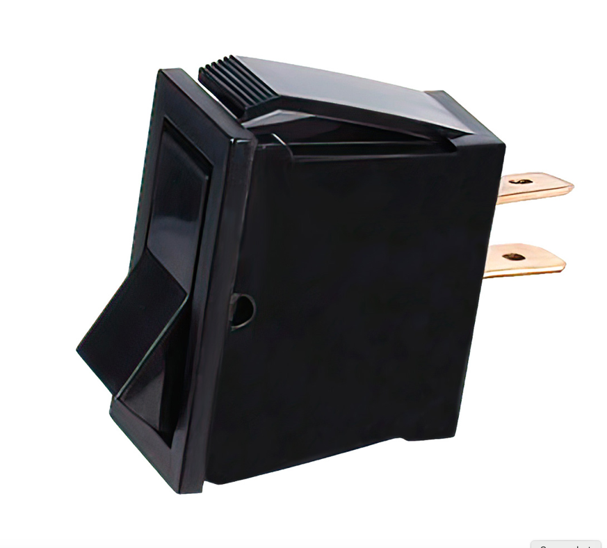 Black Non-Illum Rocker 16 AMP 12V S.P.S.T. ON/OFF 1 PC 98292