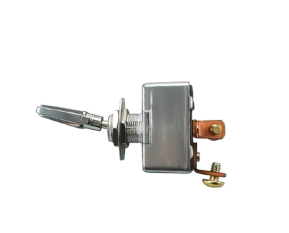 All Metal Heavy Duty Toggle W/ 2 Screw Terminals 50 AMP 12V S.P.S.T. ON/OFF 1 PC - 98380