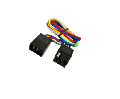 6-Way Squared Moisture Proof M/FM Trailer Connectors w/ Polarized Plugs - 98404