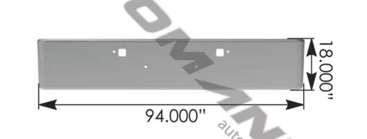 Bumper Chrome Ken-Pete 18in - 564.VHV-0010-060