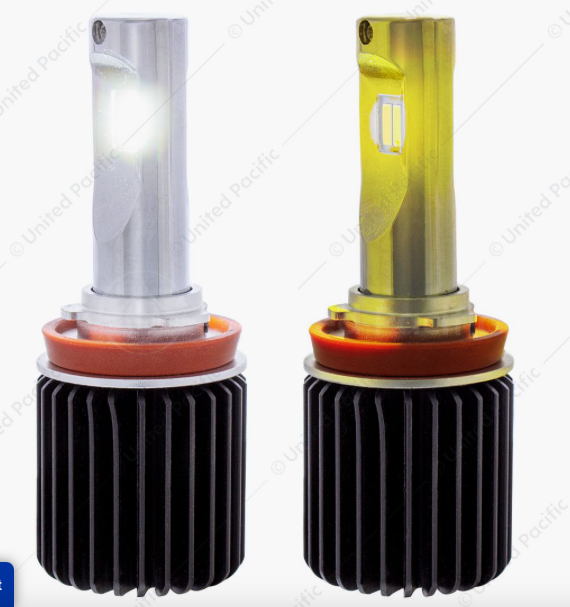 Dual Color High Power H11 LED Bulb White/Yellow - 36468