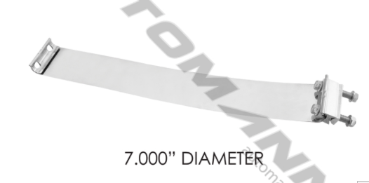Band Clamp Flat Torca 7in S.Steel - 562.U3207SS-T