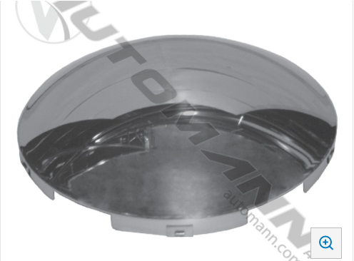 Front Hub Cap 5 Notch 7/16in Lip Chrome -562.B1501C