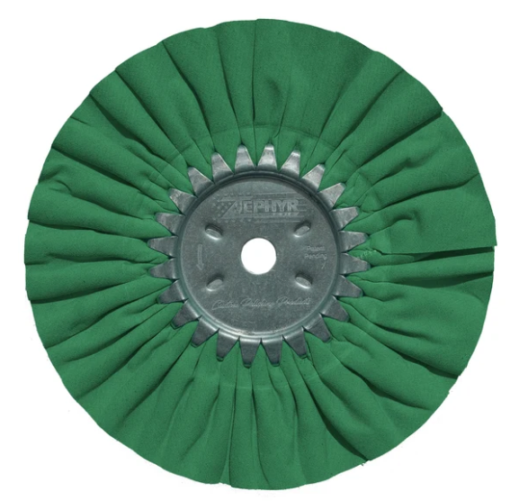 10'' Standard Airway Buffing Wheels Hall Green - AWG58-10HA