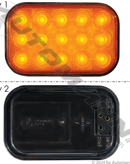 F/P/T Light LED 3-1/2" X 5-1/4" Amber 571.LD45A15