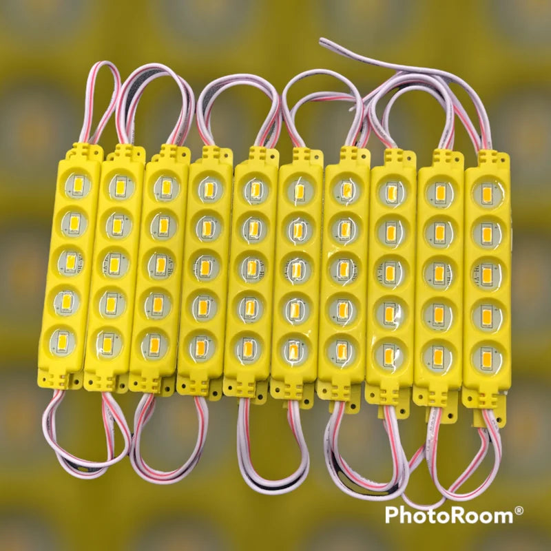 Amber 5 LED Rubber Light Bars with 5 Strip with adhesive Tape 20 bars with 5 Diodes - 40620