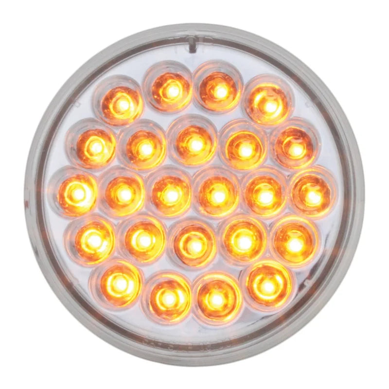 4” Pearl/Amber 24-LED Light Clear Lens - 78271