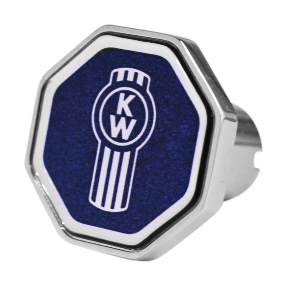 Bouton Octagon Logo Kenworth Blue 647 - CK-KW1-O-7747
