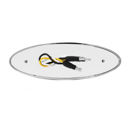 Oval Clearance & Side Marker Fixed 4 LED Light Red Clear -  9038CR