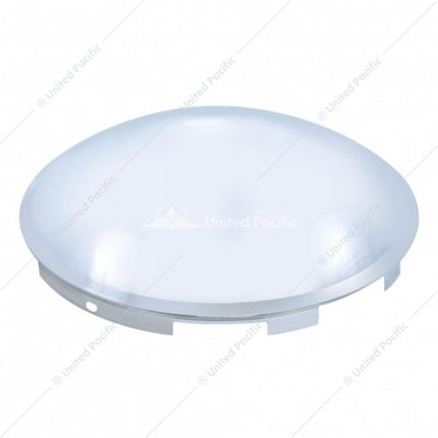 6 Uneven Notched Chrome Dome Front Hub Cap 7/16" Lip  -  10166