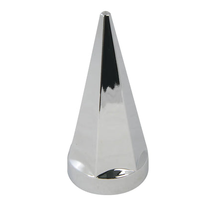 Hex Pyramid Style Chrome Plastic 33MM x 4-3/4 Inch Lug Nut cover Push-on  -  10226