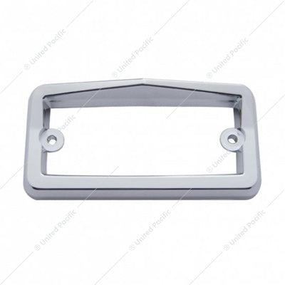 Chrome Plastic Rectangular Visor Light Bezel For Freightliner -  10547B
