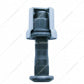 33mm X 2" Chrome Plastic Flat Top Nut Cover With Flange Push-On  -  10772B