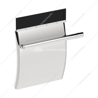 24" x 27" 430 Stainless Steel Quarter Fender w/ Tube Bracket Set - 10845