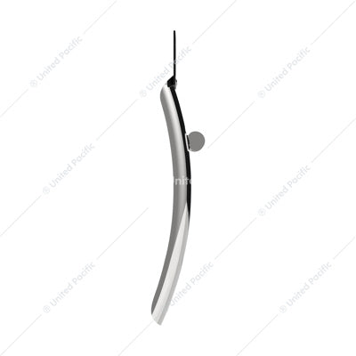 24" x 27" 430 Stainless Steel Quarter Fender w/ Tube Bracket Set - 10845