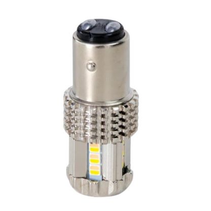 1157 red LED bulb, 2nd generation, for glass lens star pattern lights, 15 diodes