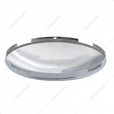 4 Even Notched Stainless Steel Dome Front Cap 7/16" Lip  -  20106