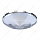 6 Uneven Notched Stainless Steel Pointed Front Hub Cap 7/16" Lip  -  20122