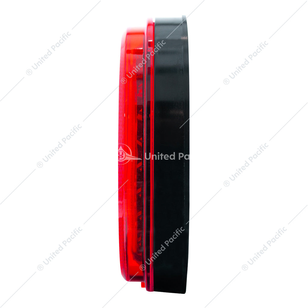 4-inch round 24 LED red mirage stop turn and tail light with mirror effect lens and durable sealed housing