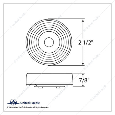 2-1/2" Round Light Kit (Clearance/Marker) Amber Lens  -  31061AK