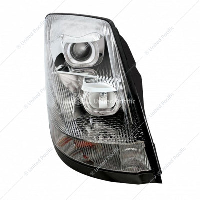 Projection Headlight W/white Led Light Bar For 2003-2017 Volvo VN - VNL Passenger Side  - 31264