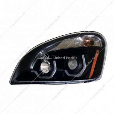 Blackout Projection Headlight with LED Position Light For 2008-2017 Freightliner Cascadia (Driver)  -  31270