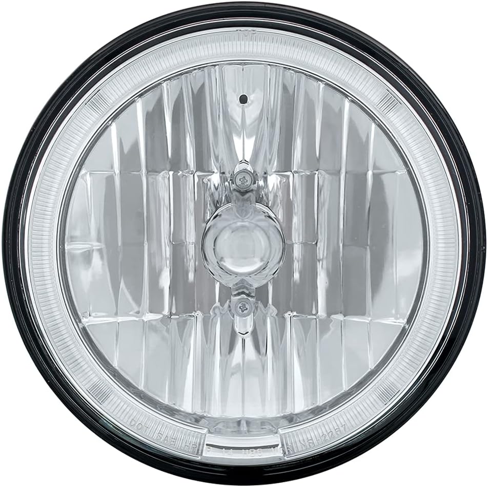 7" Crystal Headlight with White Led Halo Ring  -  31285