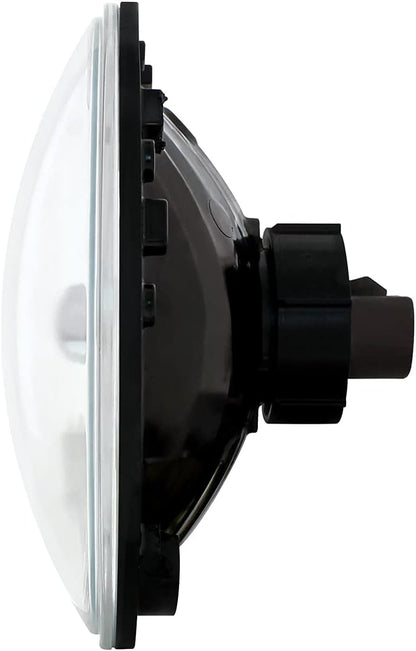 7" Crystal Headlight with White Led Halo Ring  -  31285