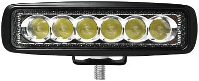 2” x 6” Rectangular 6 Diode LED Work Light, 1440 Lumen 25 Degree Beam, Female Deutsch Connector  - MTLW6008-5