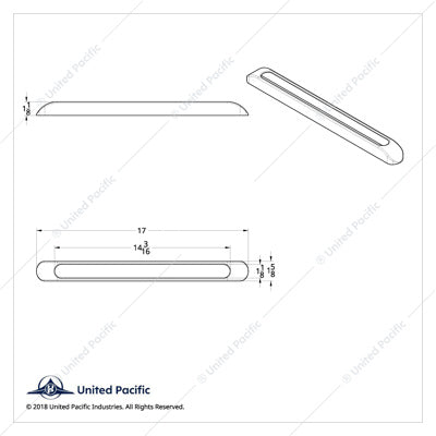17" LED Light Bar Bezel  -  34047