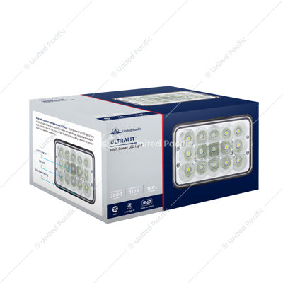 15 High Power LED Rectangular Work Light - 34124
